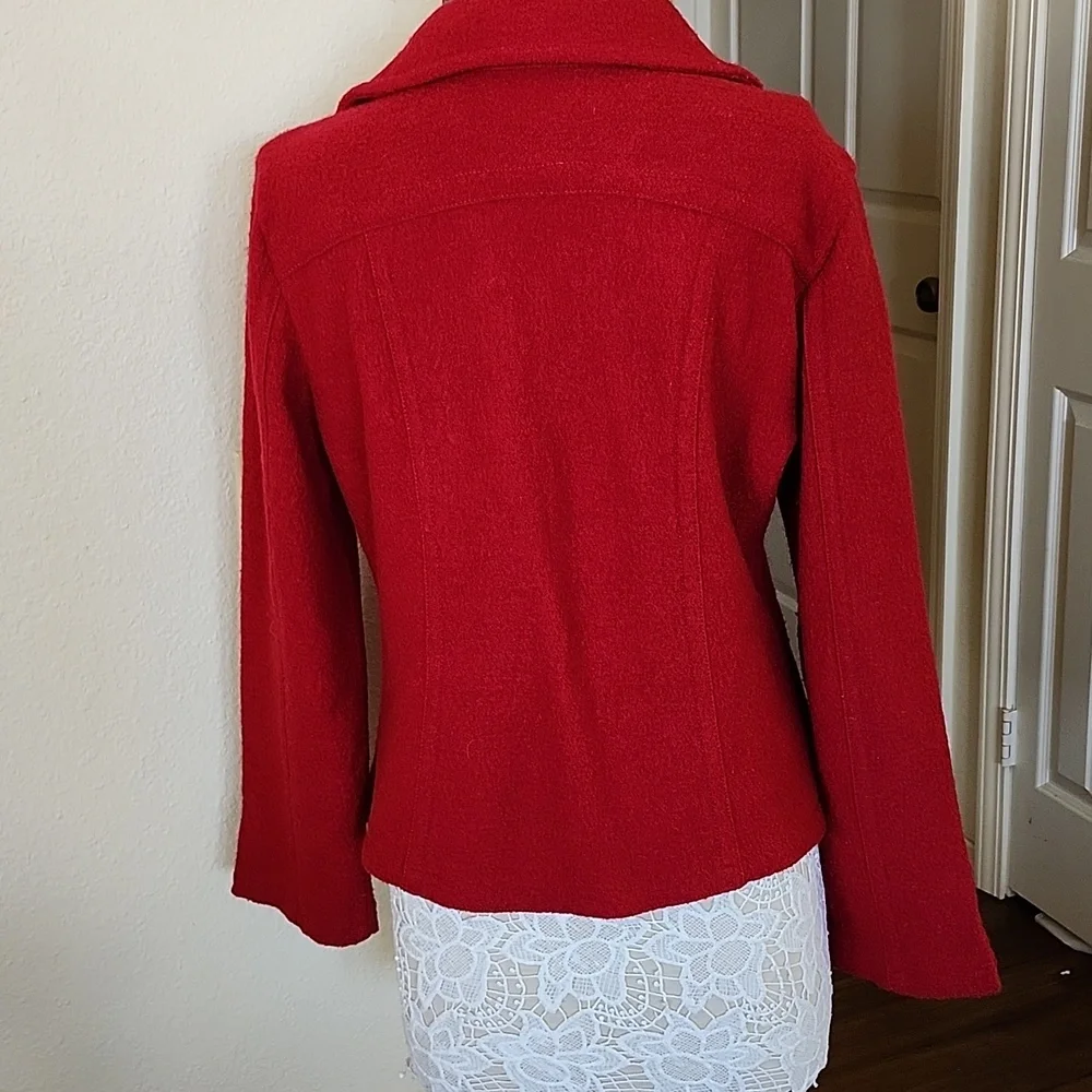 Tria 100% Boiled Wool Classic Chic Corpcore Jacket‎ Size Large